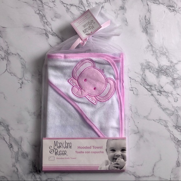 COPY - MaryJane & buster hooded bath towel elepha… - Picture 1 of 5